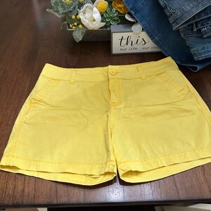 Maurices Bright Yellow Women's Shorts